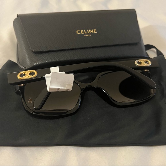 New Celine Eyewear Maillon Triomphe Sunglasses $420 - Picture 13 of 16